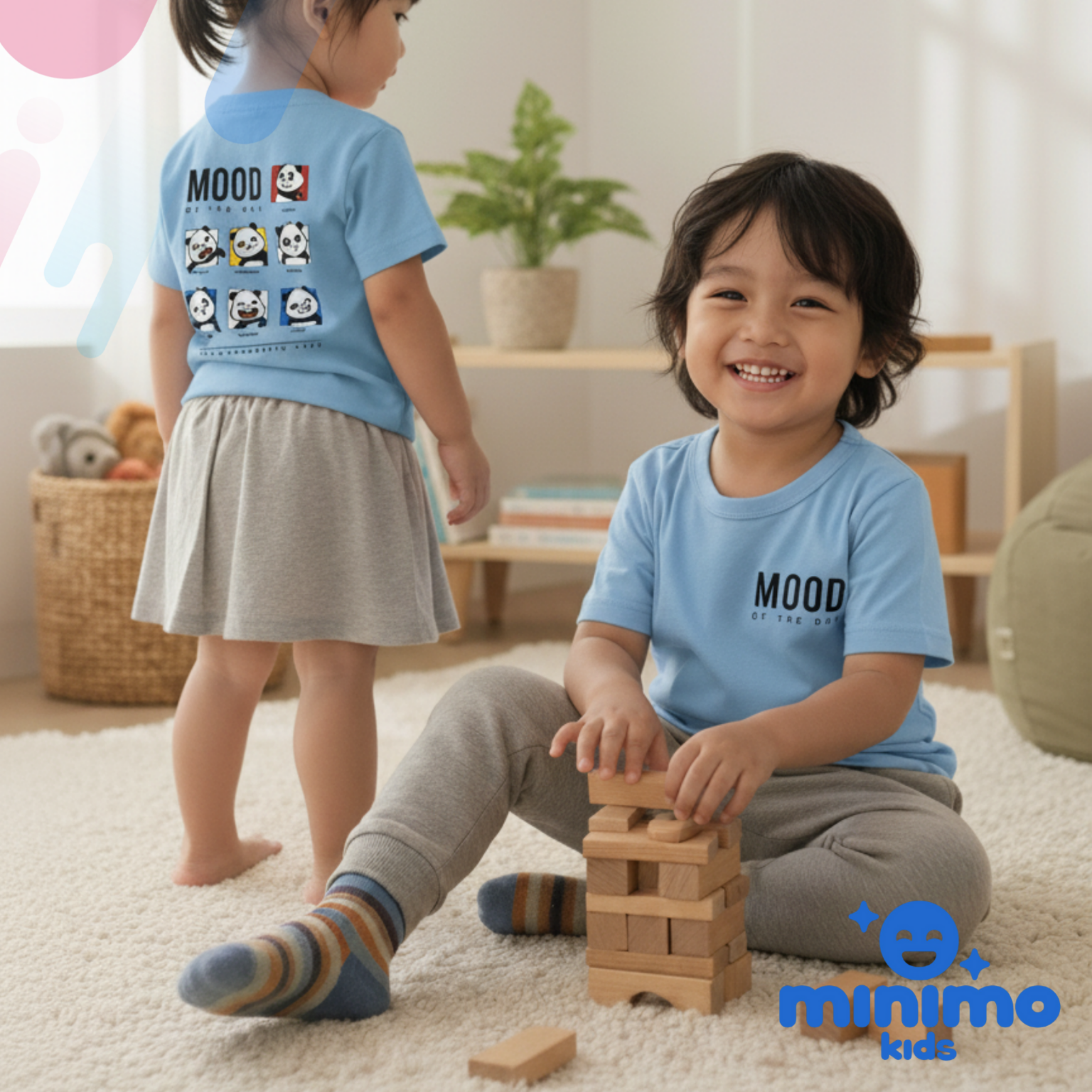 Basic Tee Minimo Kids - Saat dipakai